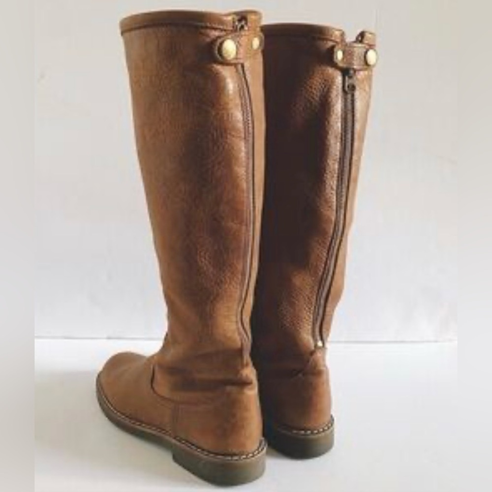 Roots Canada Tribe Brown Leather Knee-High Boots